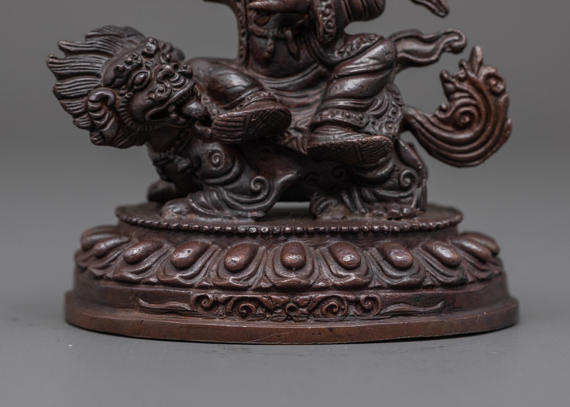 Machine-Made Dorje Lekpa Statue | Oxidized Wrathful Deity