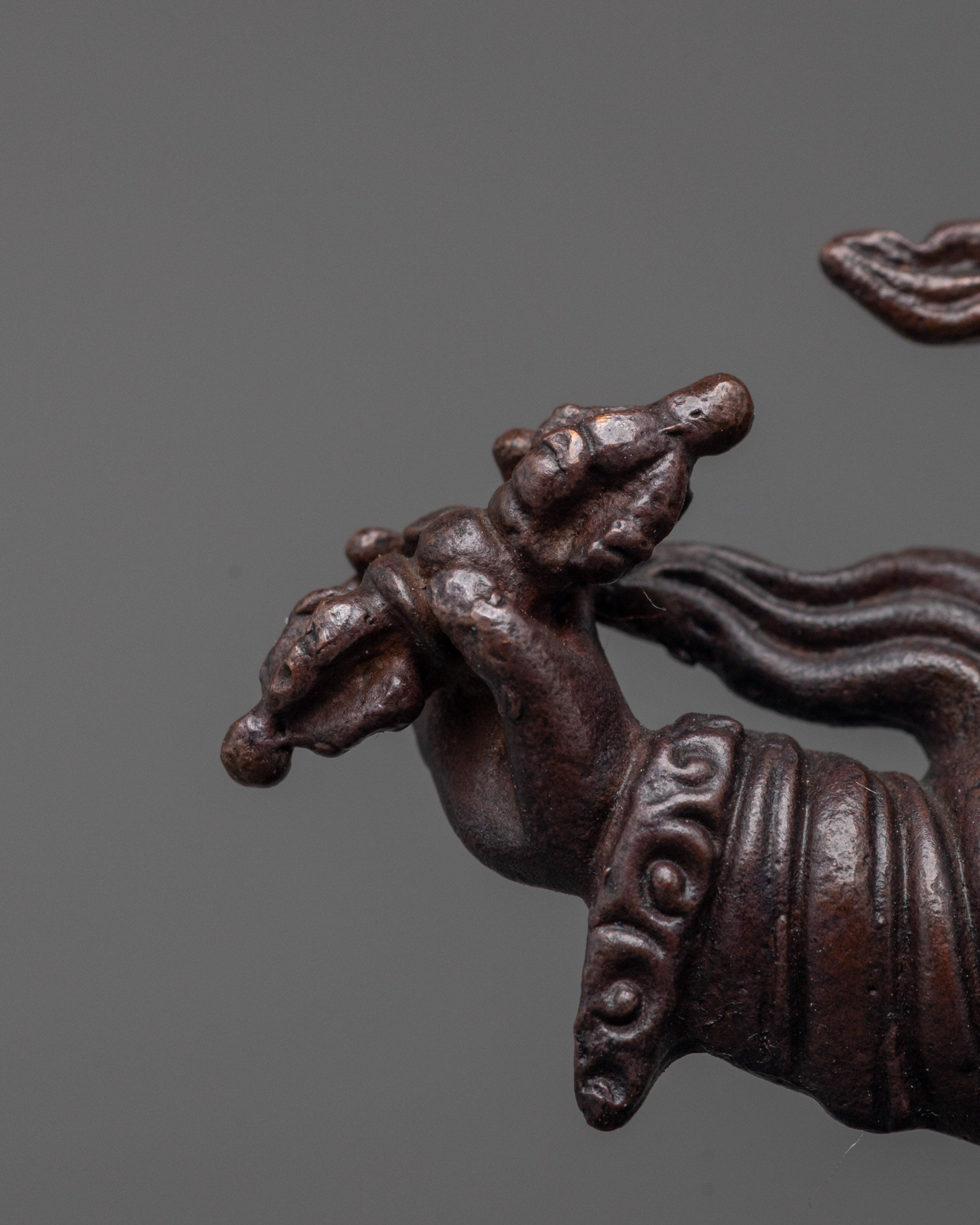 Machine-Made Dorje Lekpa Statue | Oxidized Wrathful Deity