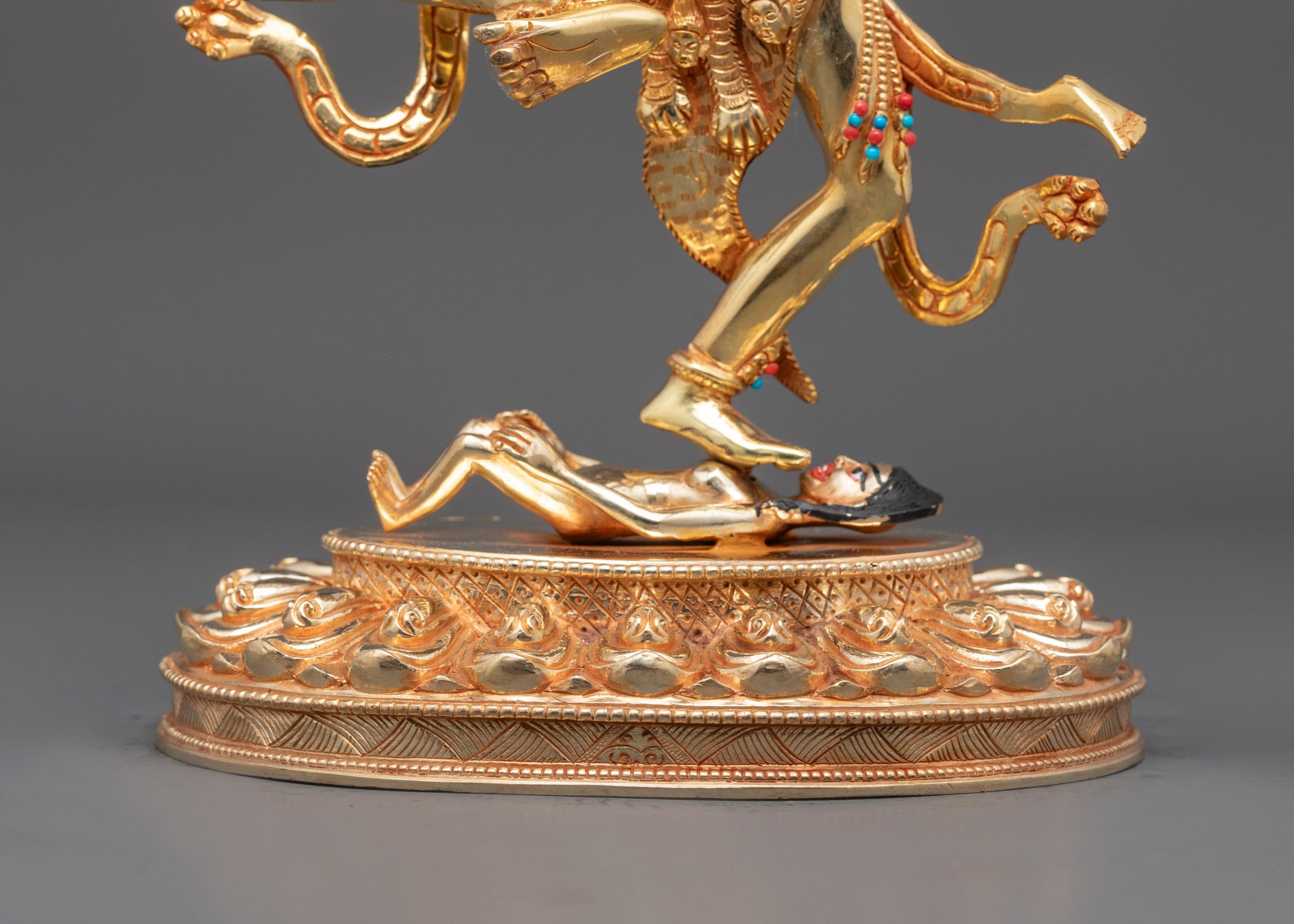 Nepalese Troma Nagmo Sculpture | Hand-Carved Fierce Dakini Statue