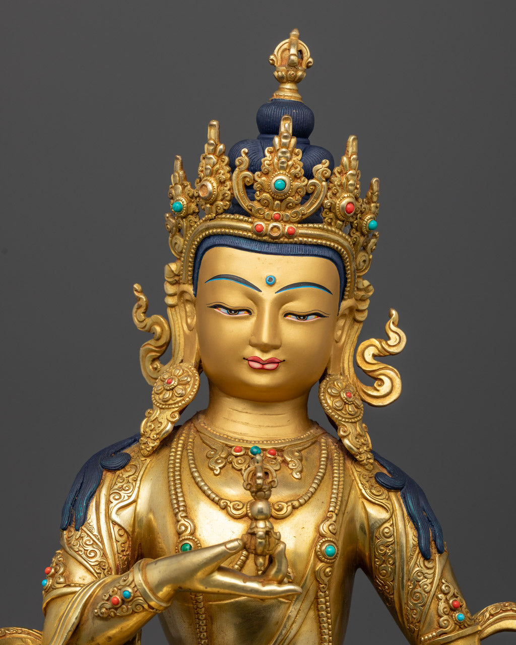 Meditation Deity Dorje Sempa Statue | Sacred Buddhist Shrine Decor