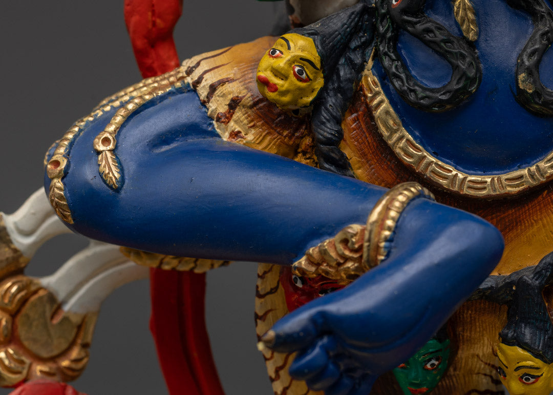 Wrathful Troma Nagmo Statue | Vibrant Dakini for Vajrayana Practice