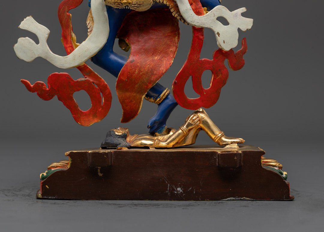 Wrathful Troma Nagmo Statue | Vibrant Dakini for Vajrayana Practice