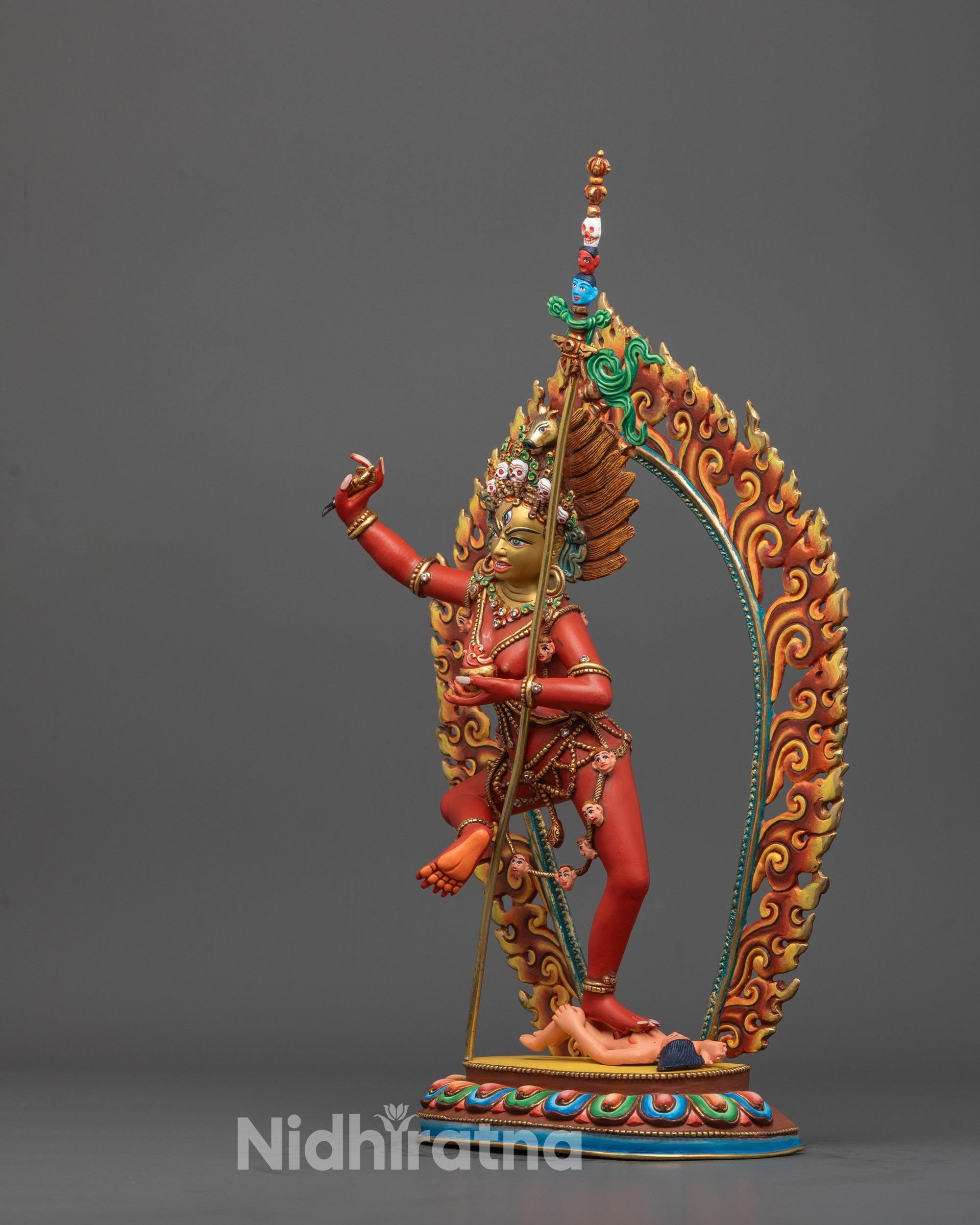 Red Colored Dorje Phagmo Statue is for Sale