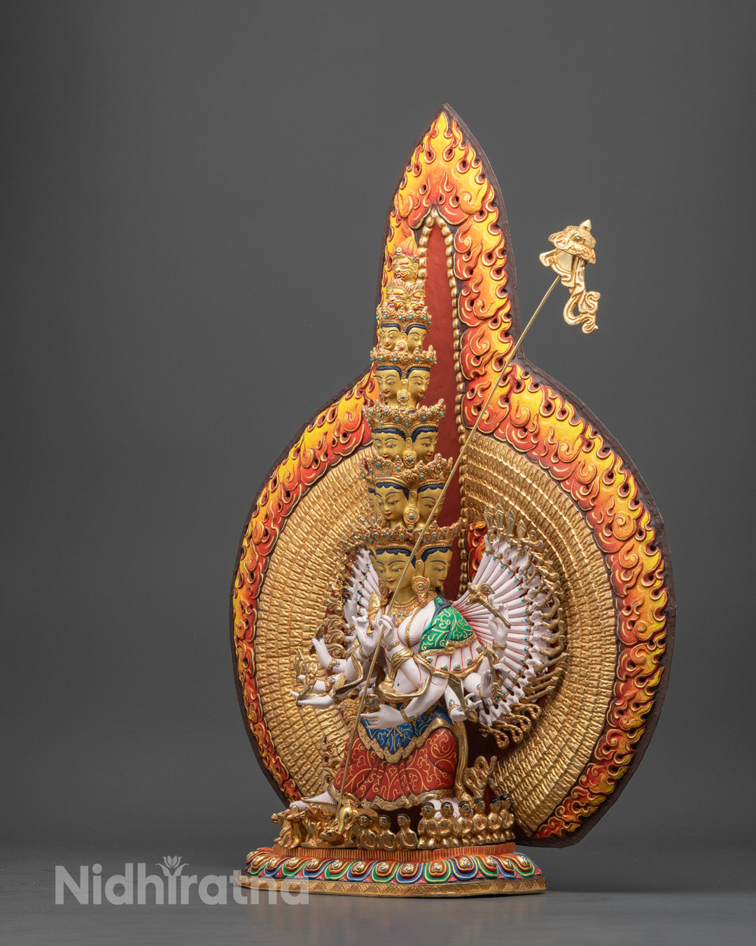 Tibetan 1000-Armed Sitatapatra Statue | White Umbrella Deity