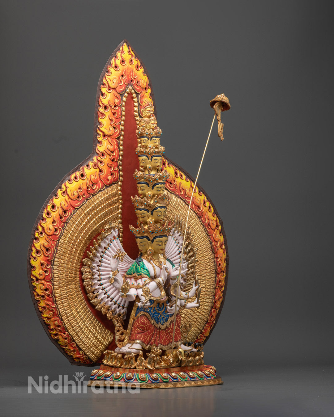 Tibetan 1000-Armed Sitatapatra Statue | White Umbrella Deity