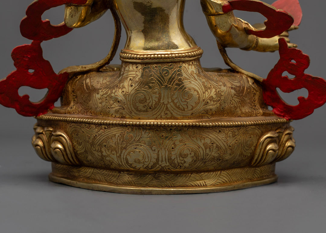 Traditional Dukar Statue | Tibetan Artwork for Home Decor