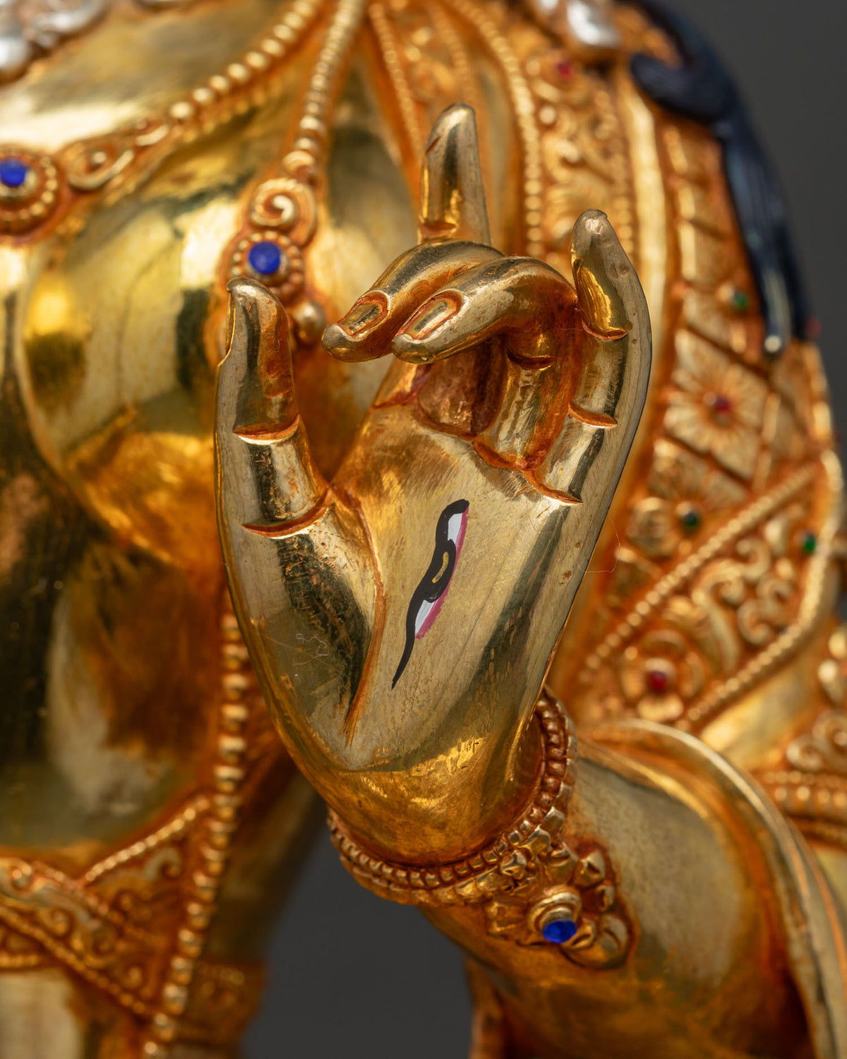 Exquisite Dukar Statue from Nepal | White Parasol Goddess Sculpture