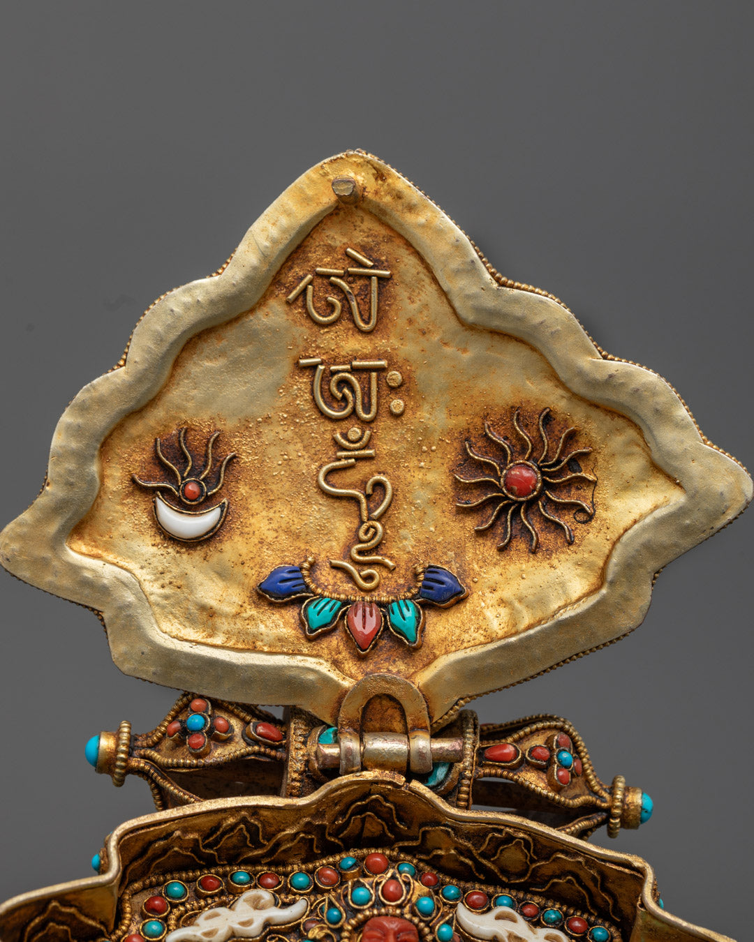 Tibetan Prayer Box with Manjushri