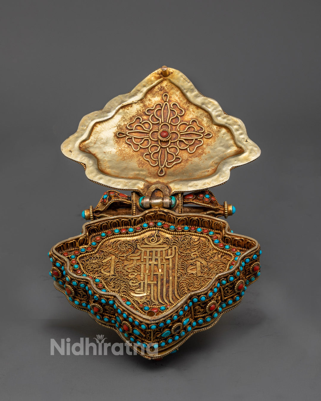Tibetan Prayer Box with Manjushri