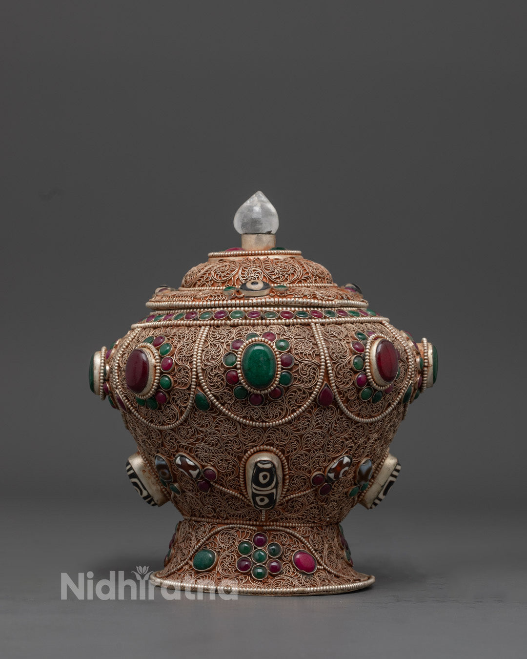 Ritual Offering Pot for Buddhist Altar | Ceremonial Home Items