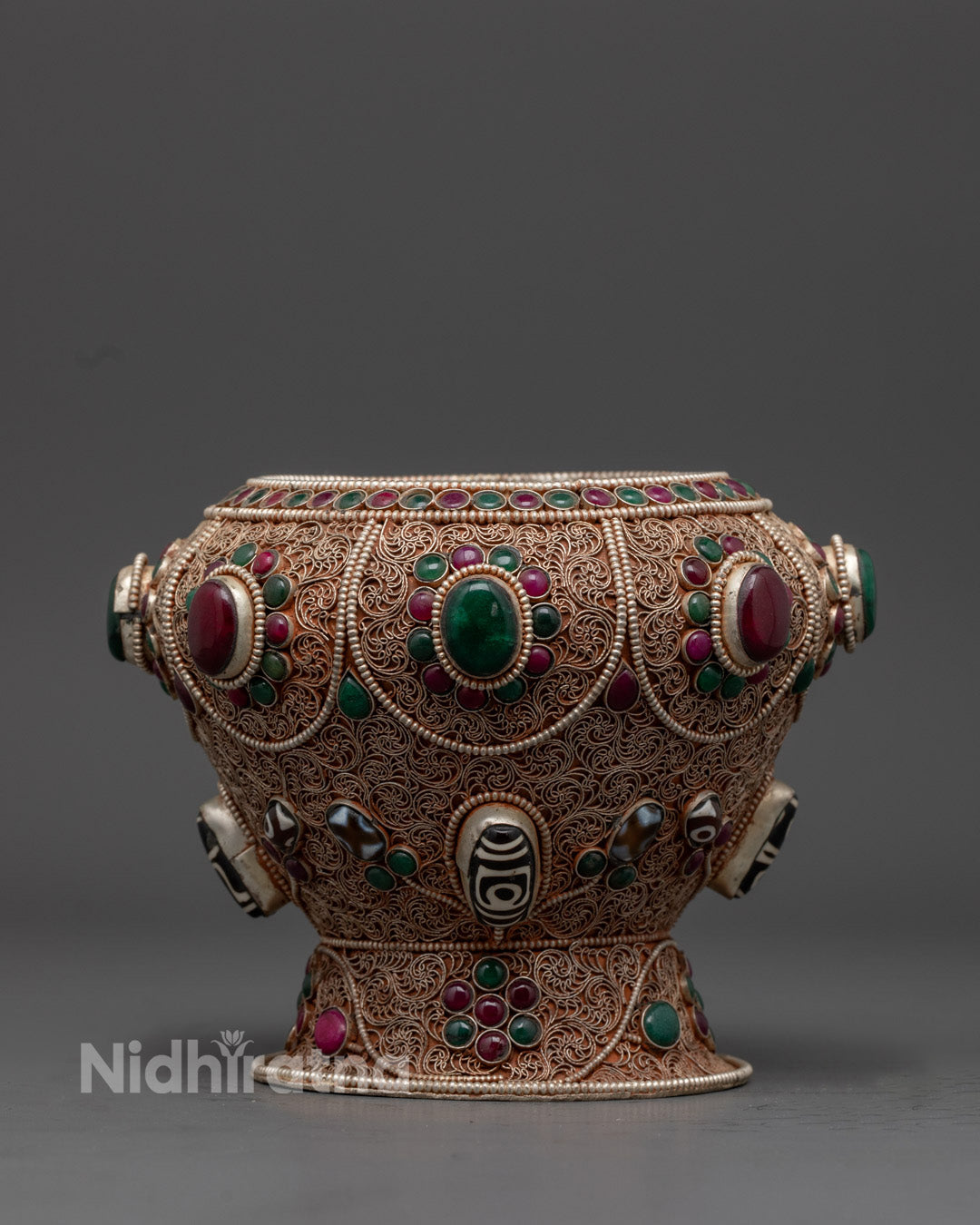 Ritual Offering Pot for Buddhist Altar | Ceremonial Home Items