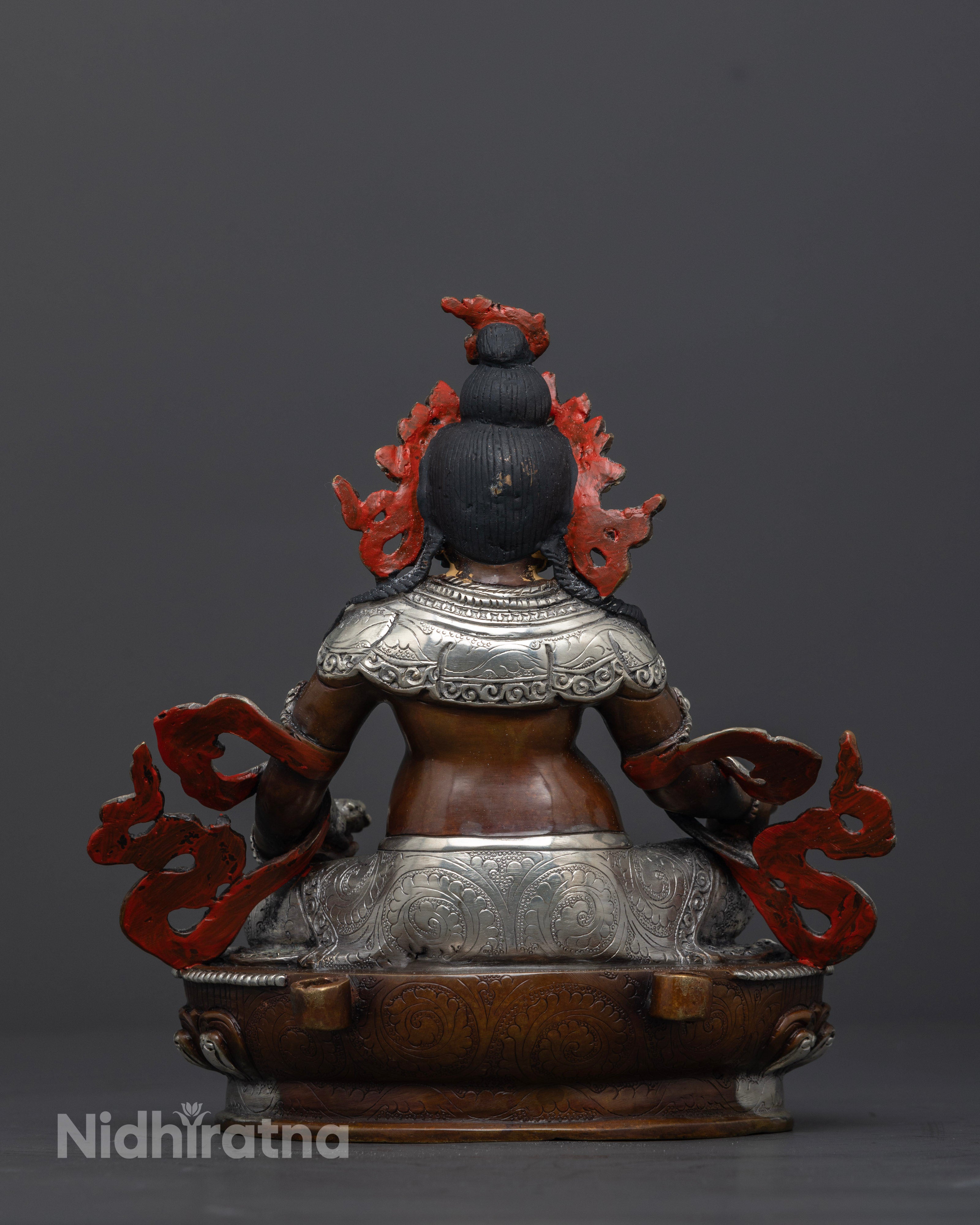 Oxidized Dzambhala Statue: A Spiritual Representation of Wealth