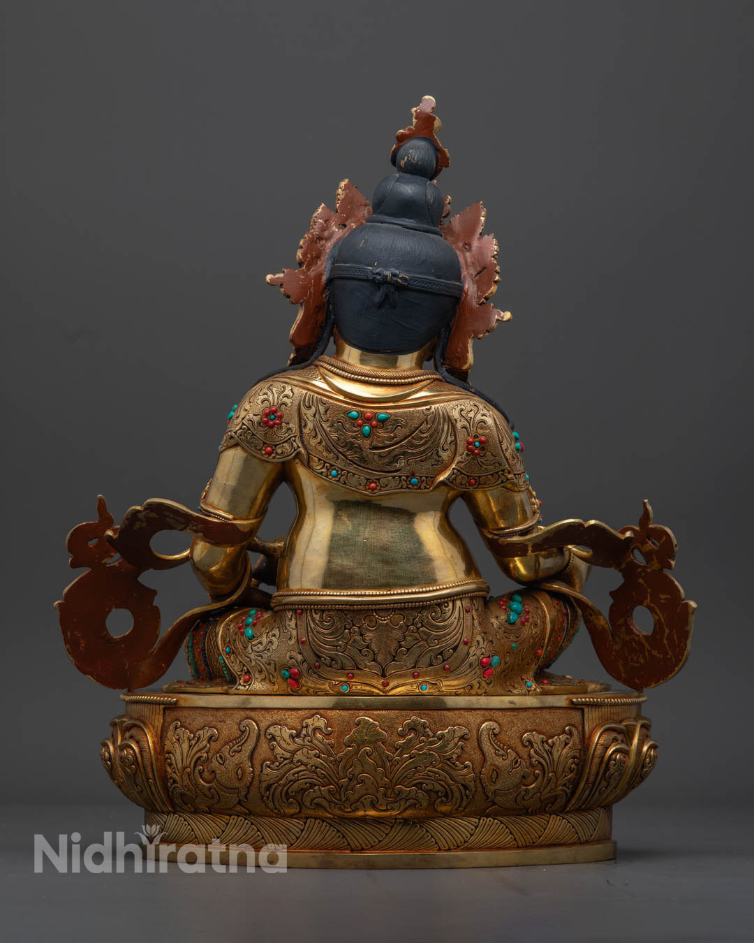 Traditional Dzambhala Statue | Hand-Carved Dzambhala Sculpture