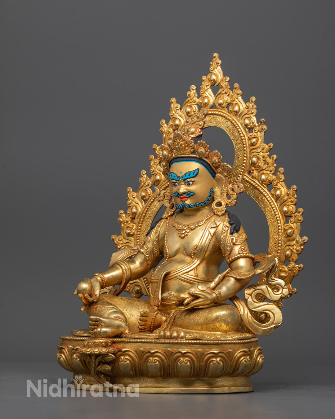 Handcrafted Dzambhala Sculpture | Bestower of Prosperity and Abundance