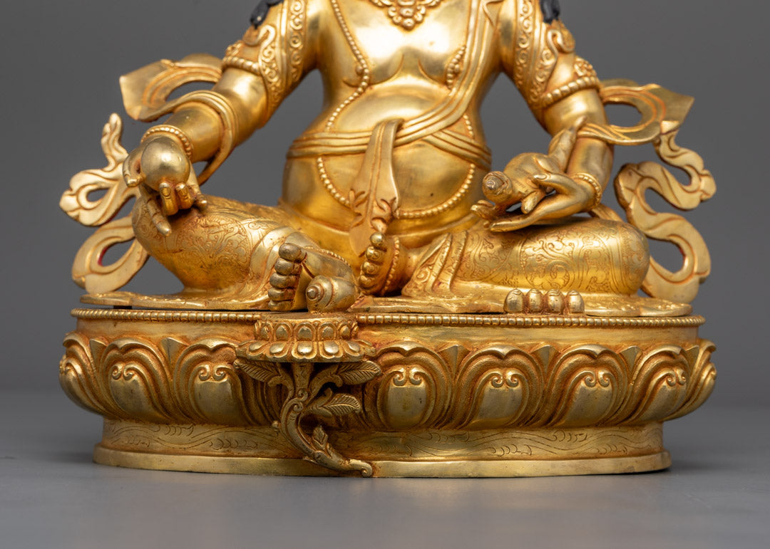 Handcrafted Dzambhala Sculpture | Bestower of Prosperity and Abundance
