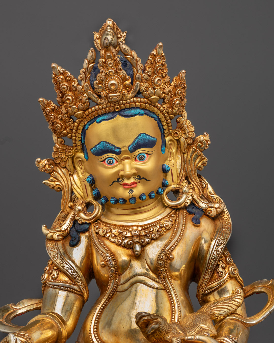 Yellow Dzambhala Sculpture | Lord Kubera