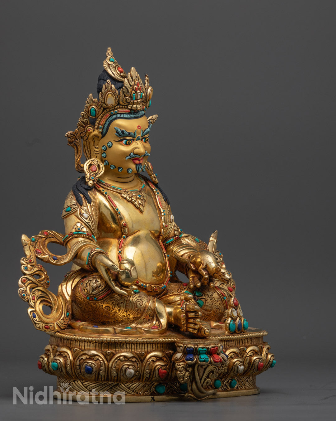 Dzambhala | Yellow Jambhala Wealth Statue