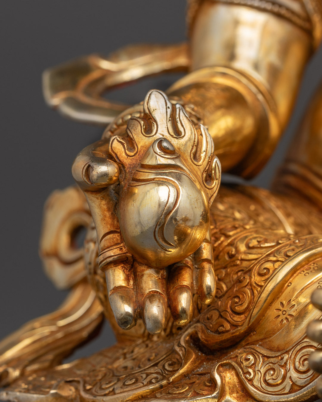 Yellow Dzambhala Sculpture | Lord Kubera