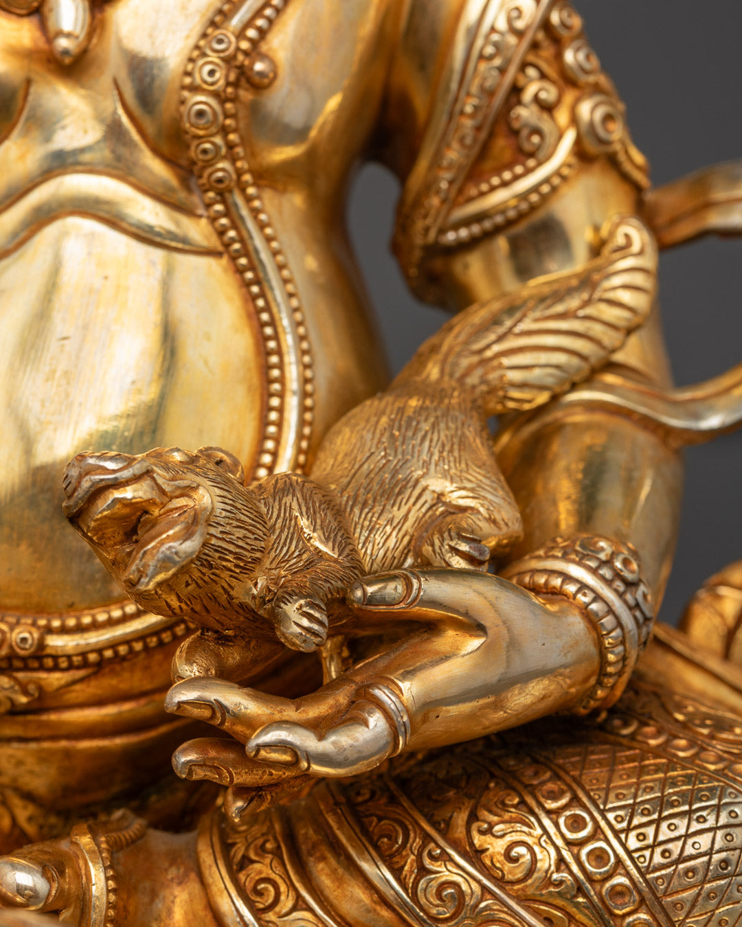 Yellow Dzambhala Sculpture | Lord Kubera