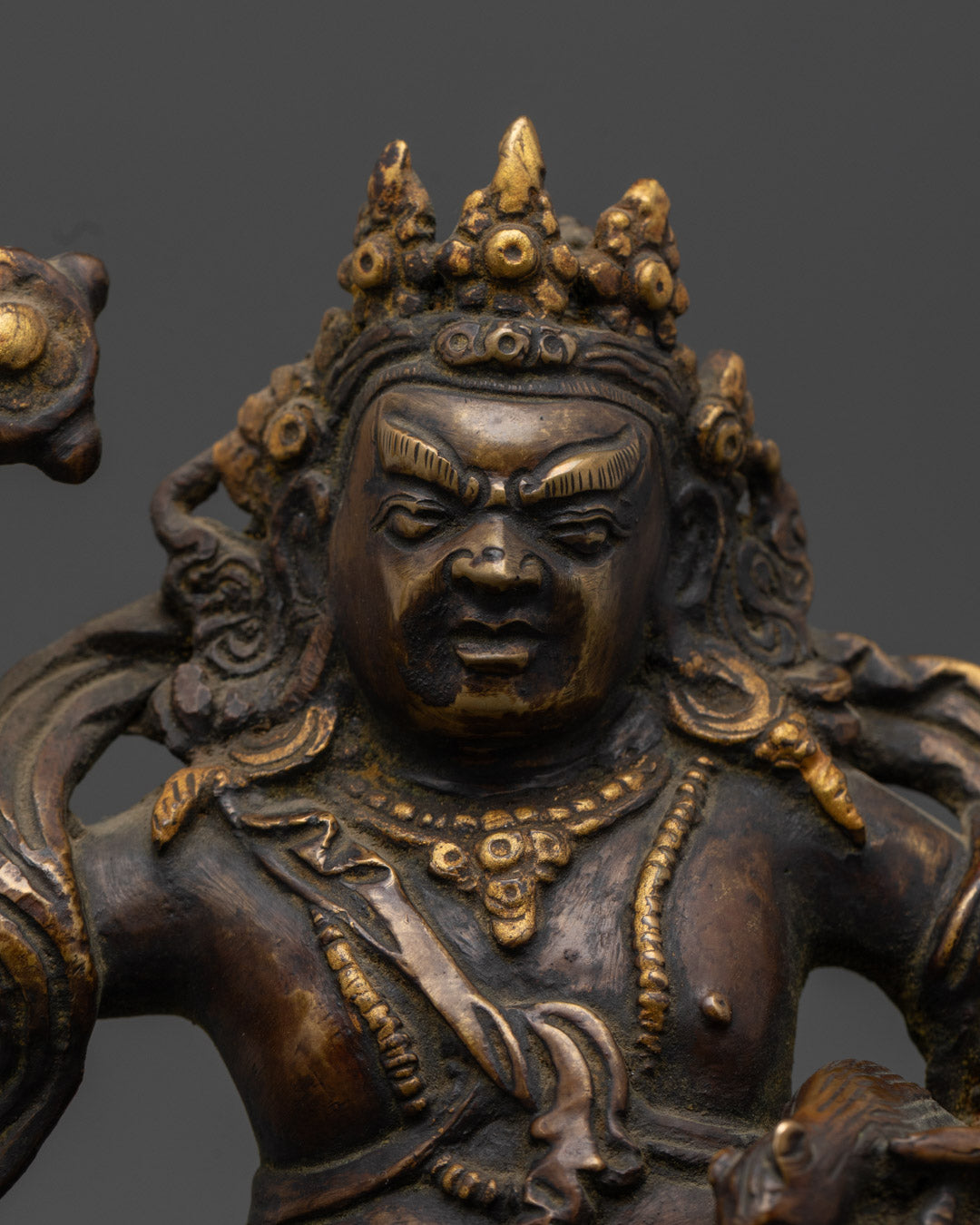 Handmade Oxidized Dzambhala Sculpture