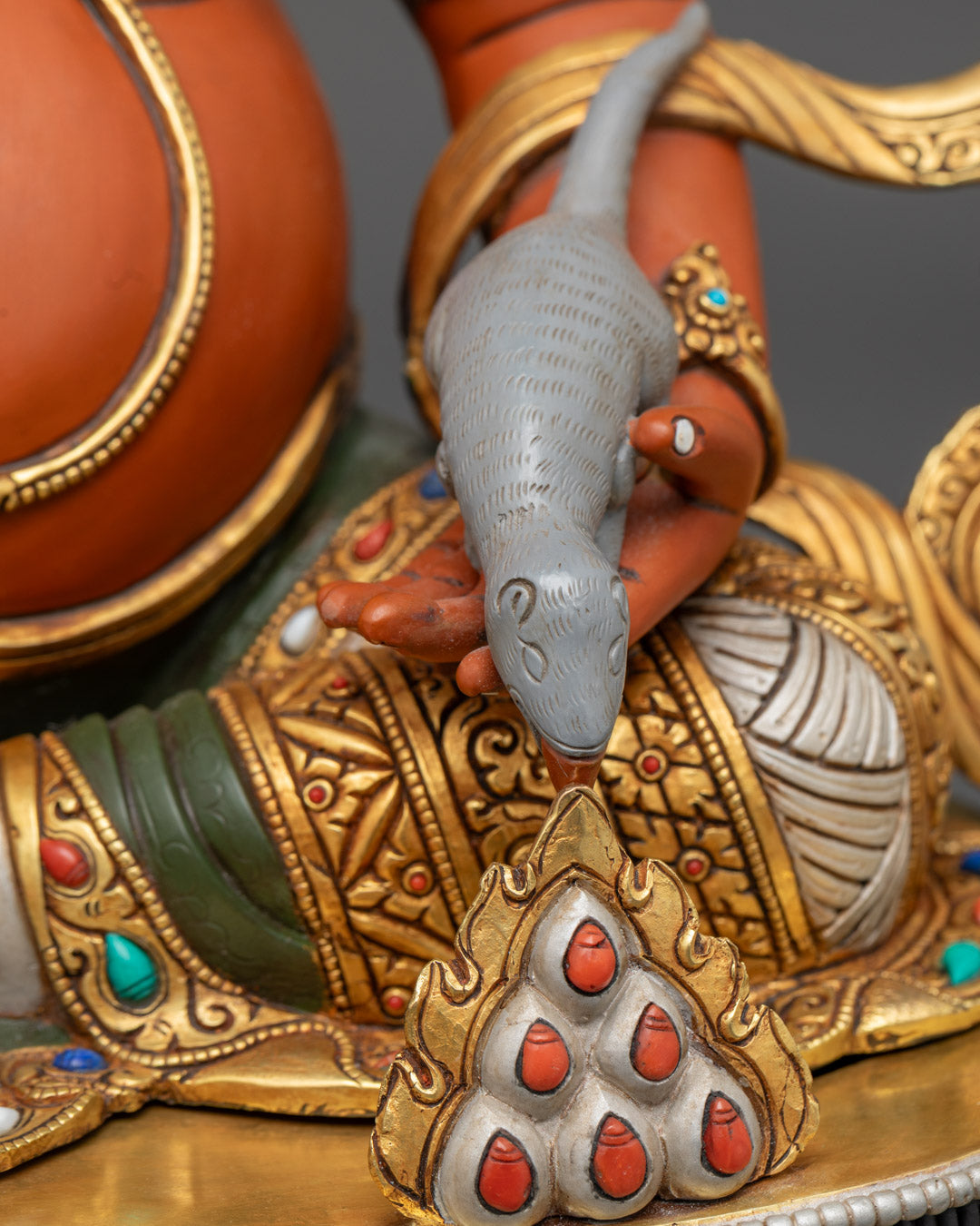 Dzambhala Statue | Tibetan Wealth Deity Hand-Carved