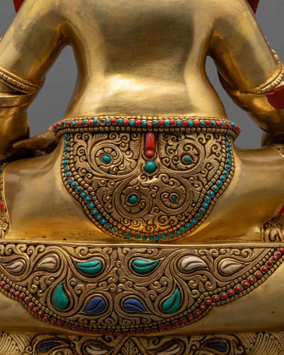 Hand-Carved Jambhala Statue | Tibetan Wealth Deity