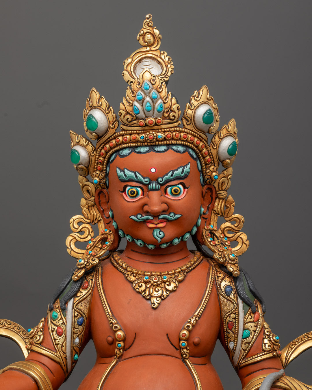 Dzambhala Statue | Tibetan Wealth Deity Hand-Carved
