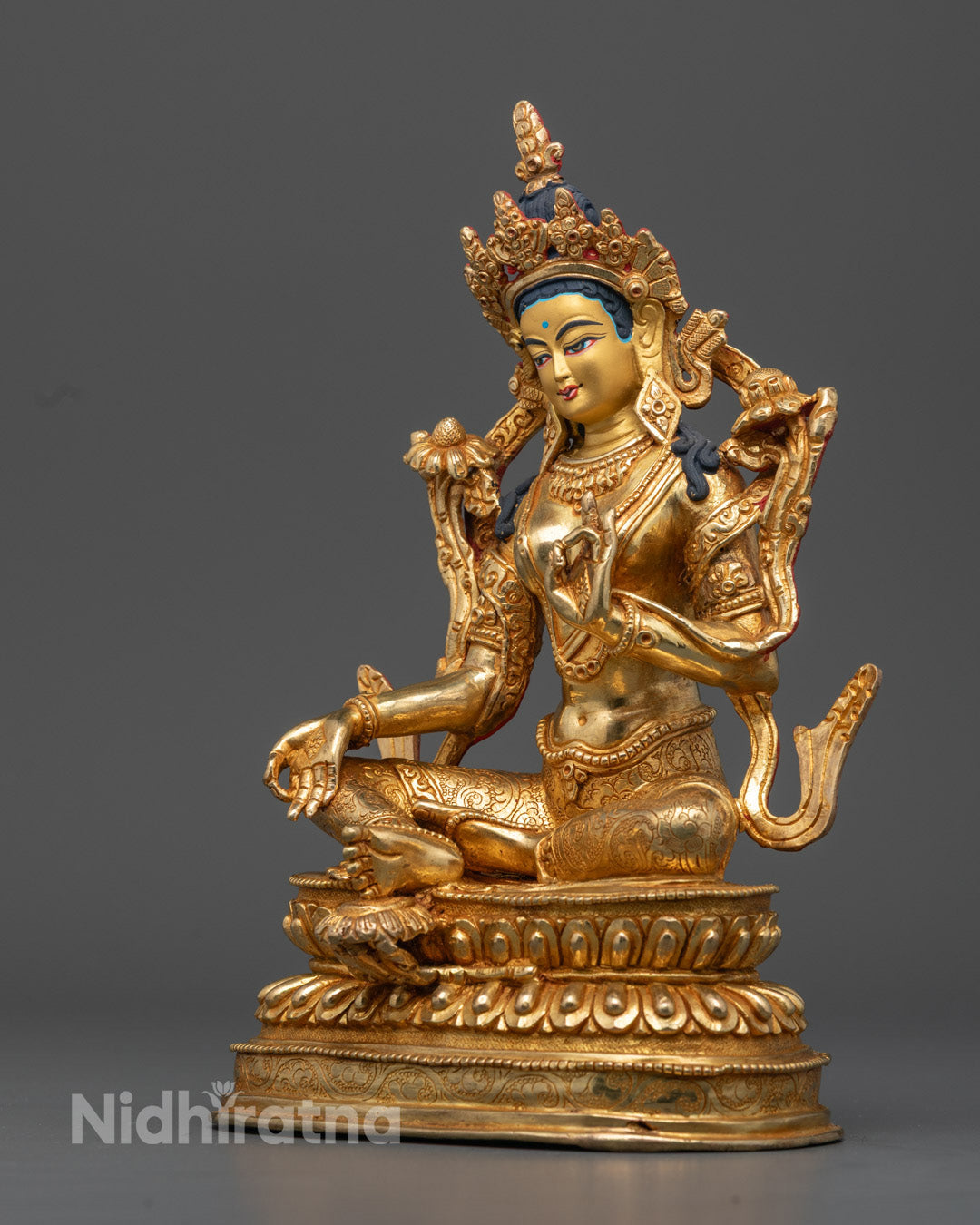 Green Tara Tibetan Statue | Powerful Goddess of Healing