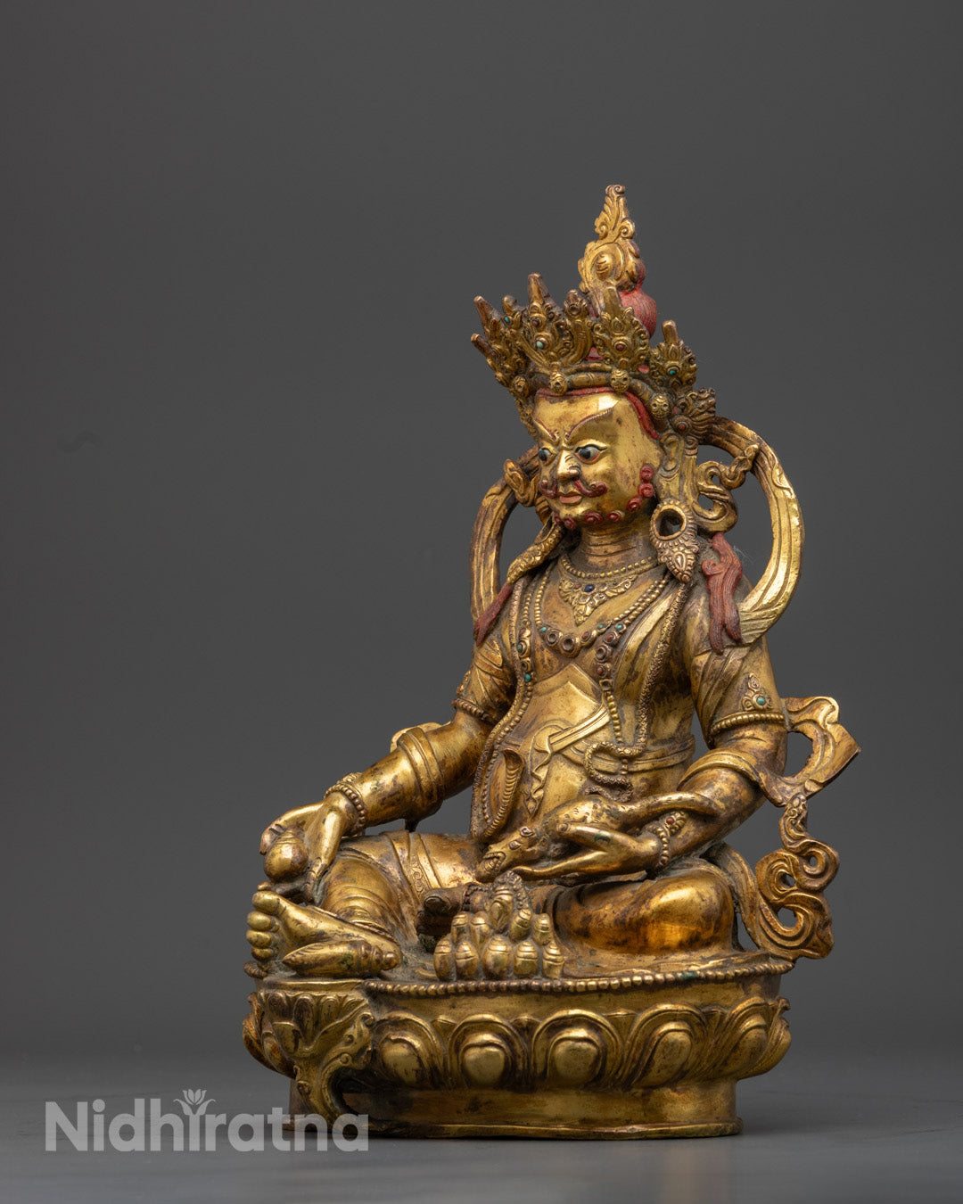 Dzambhala Buddhist Statue | Handcrafted Prosperity Deity