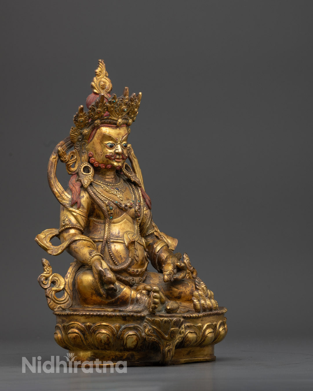 Dzambhala Buddhist Statue | Handcrafted Prosperity Deity