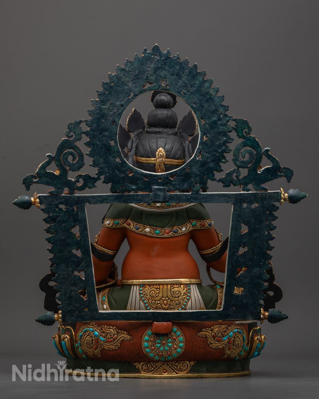 Dzambhala Statue | Tibetan Wealth Deity Hand-Carved