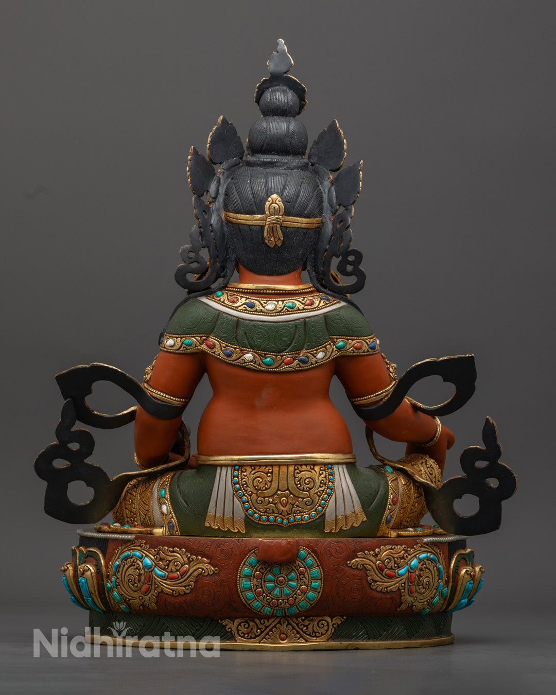 Dzambhala Statue | Tibetan Wealth Deity Hand-Carved