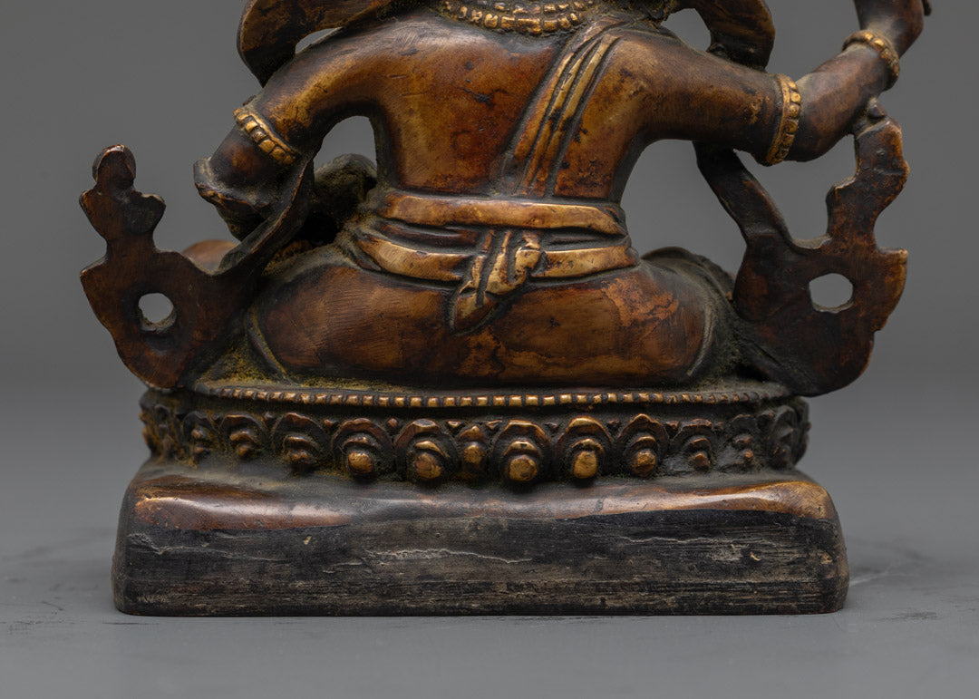Handmade Oxidized Dzambhala Sculpture