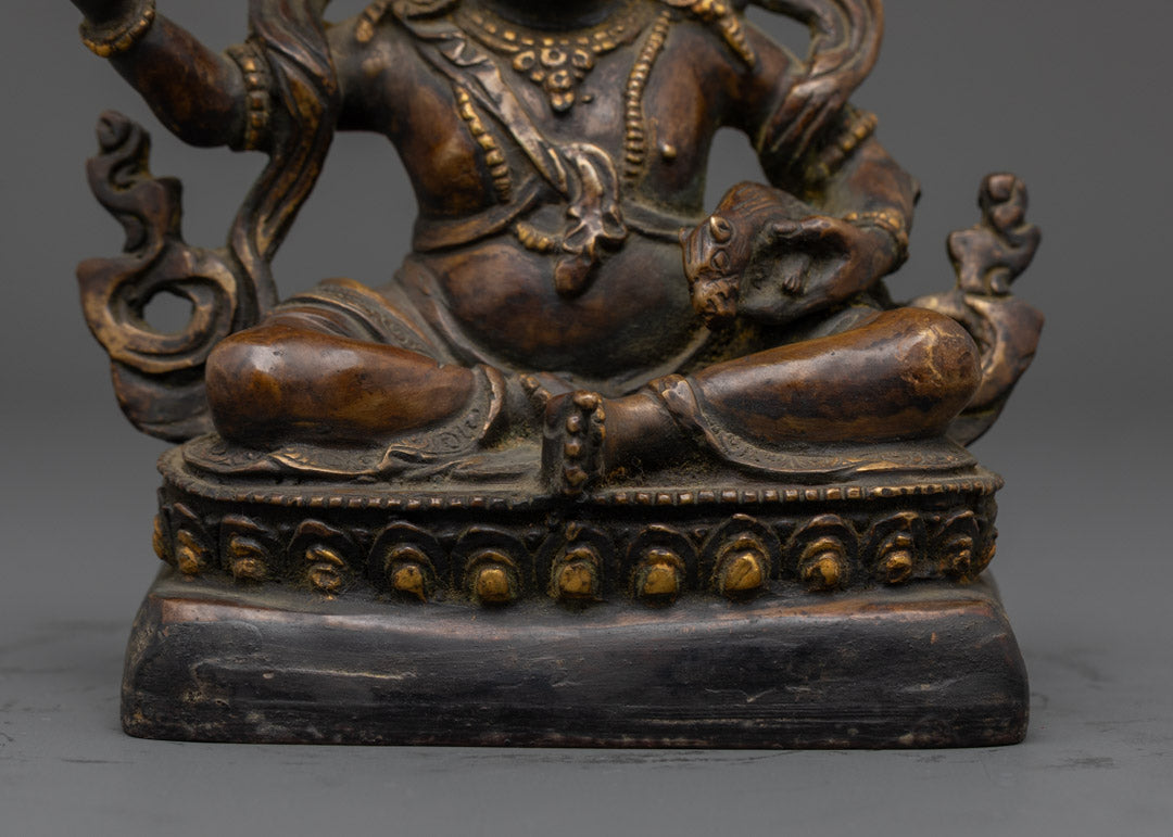 Tibetan Dzambhala Statue | Sacred Buddhist Idol for Money