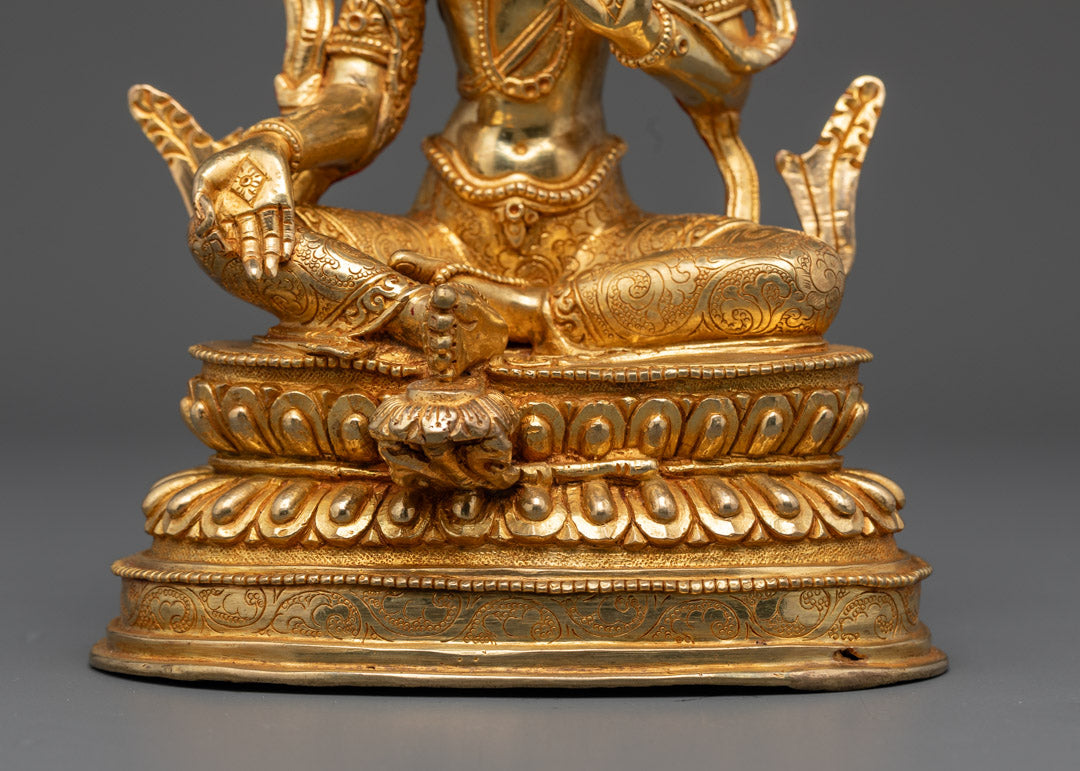 Green Tara Tibetan Statue | Powerful Goddess of Healing