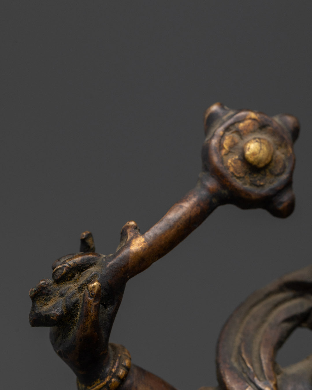 Handmade Oxidized Dzambhala Sculpture