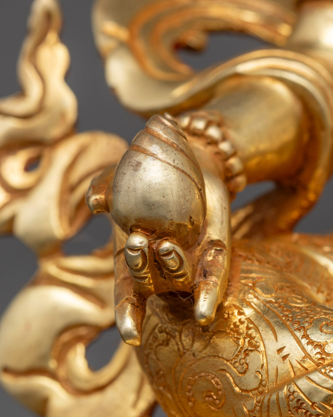 Hand-Crafted Dzambhala Sculpture | Tibetan Wealth Deity