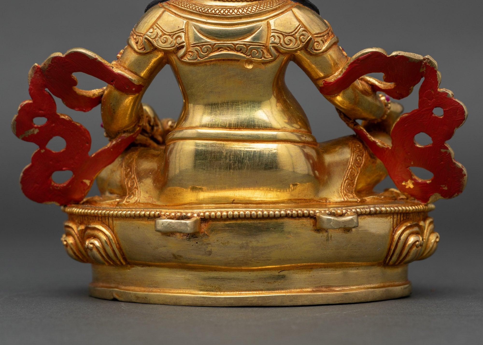 Yellow Jambhala Sculpture | Divine Wealth Figure for Home Altar