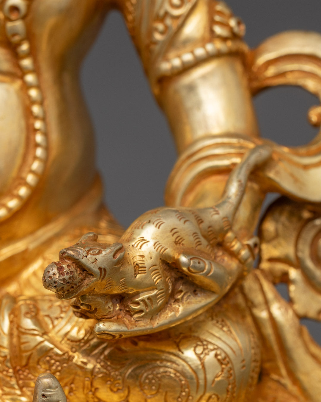 Hand-Crafted Dzambhala Sculpture | Tibetan Wealth Deity