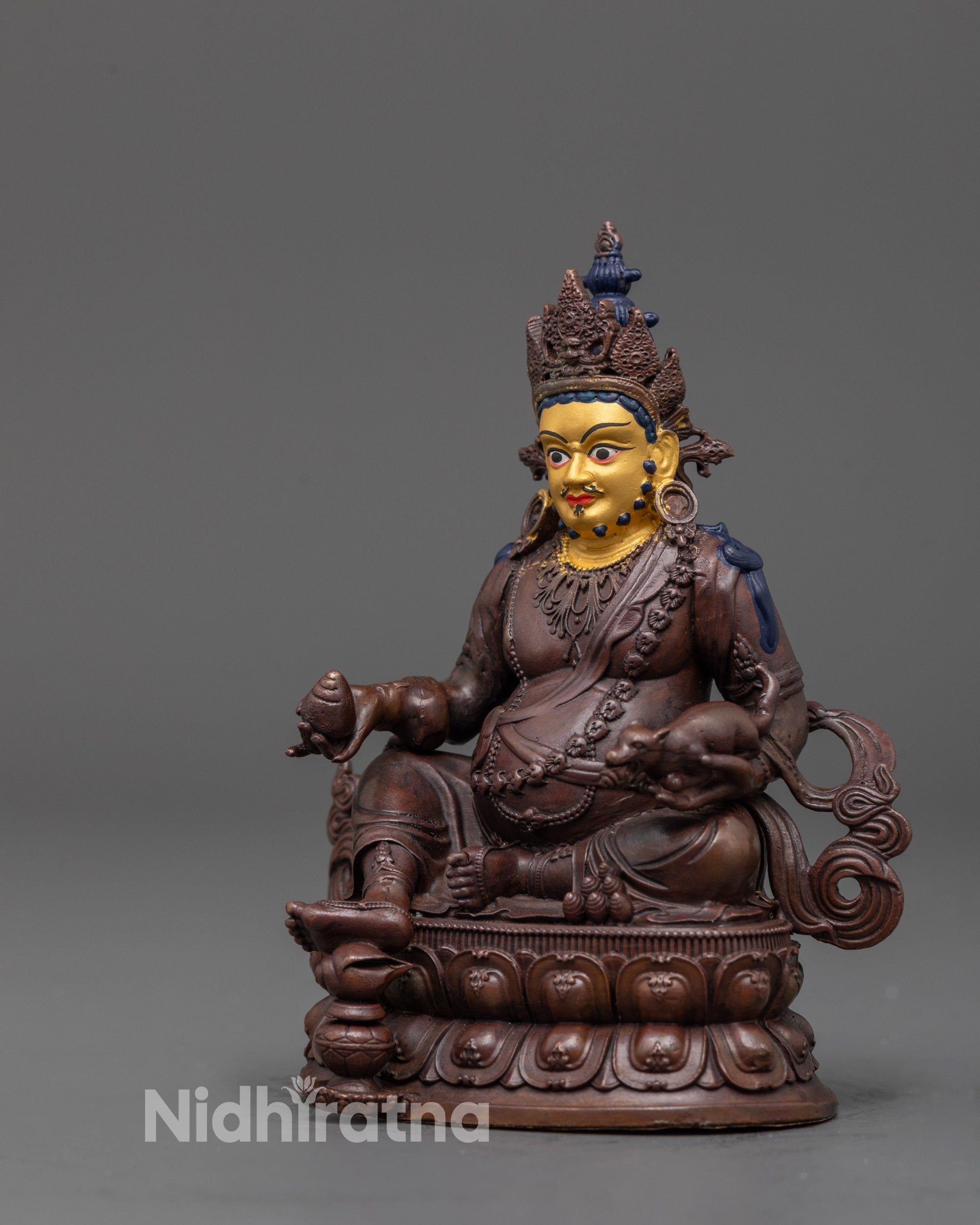 Machine-Made Dzambhala Statue | Ideal for Wealth & Success Altars