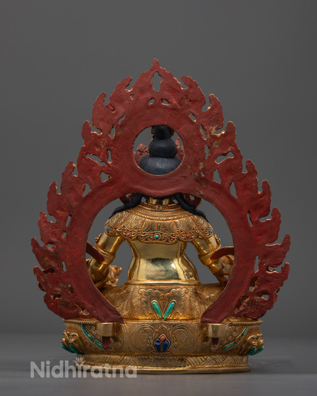 Diety of Wealth Dzambhala Sculpture | Traditional Tibetan Art