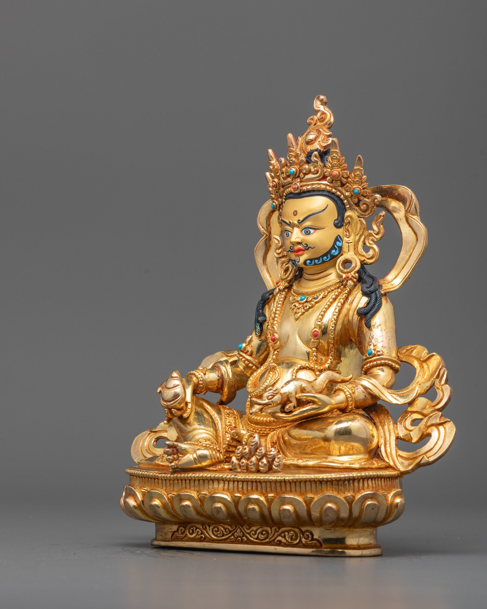 Traditional Jambhala (Dzambhala) Statue | Handmade Prosperity Idol