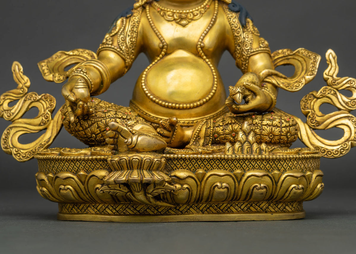 Wealth God Jambhala Sculpture | Tibetan Prosperity & Abundance Deity