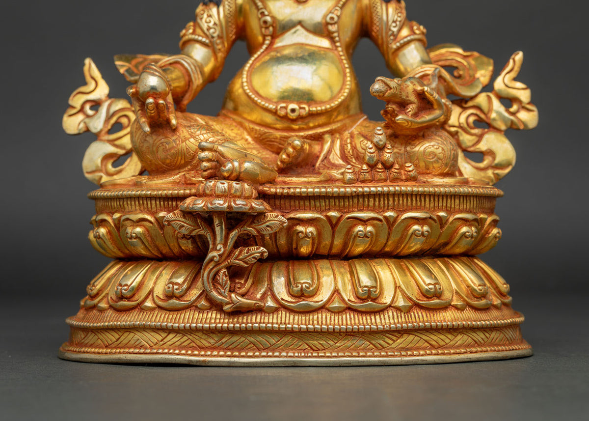 Dzambhala Statue from Nepal | Handcrafted Buddhist Wealth Deity