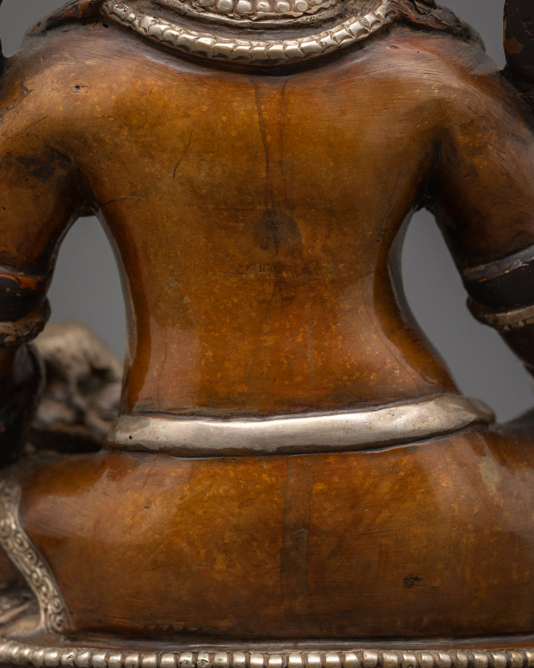 Oxidized Dzambhala Mantra Sculpture | Beautifully Hand-carved