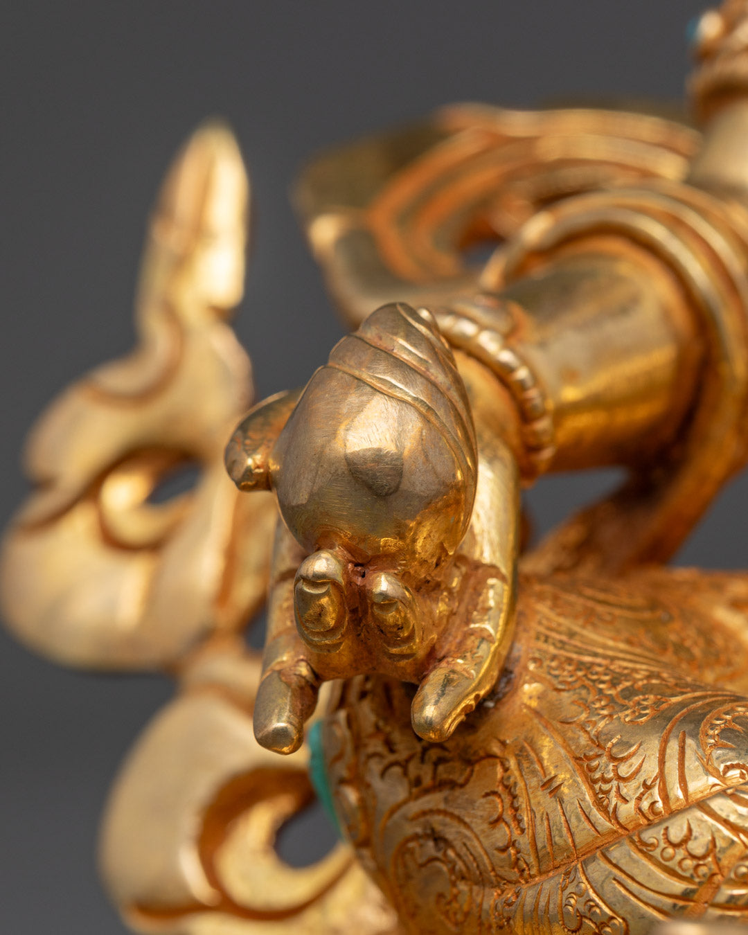 Diety of Wealth Dzambhala Sculpture | Traditional Tibetan Art