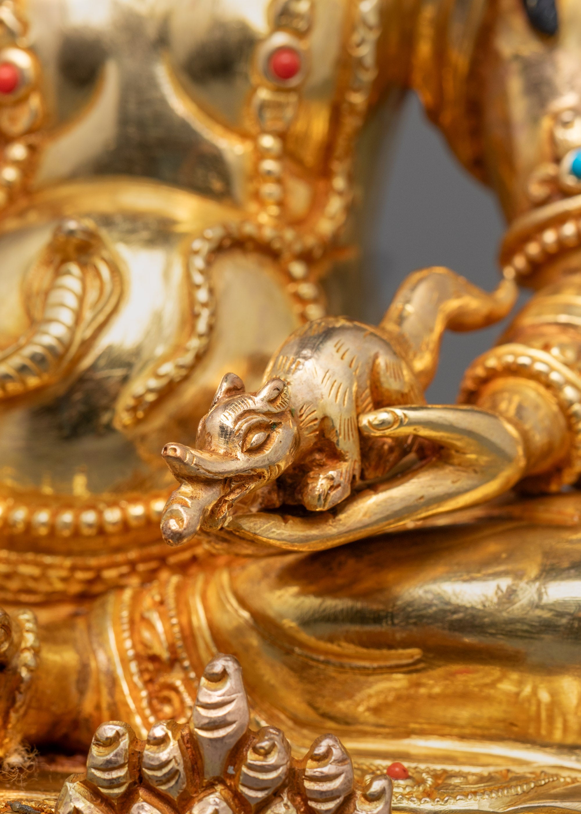 Traditional Jambhala (Dzambhala) Statue | Handmade Prosperity Idol