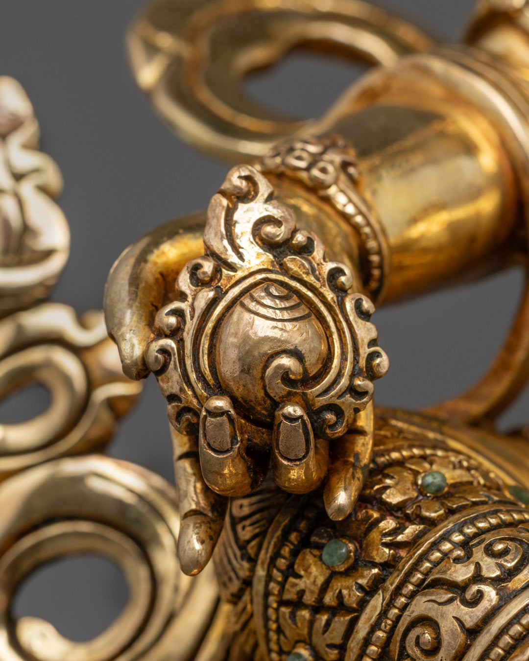 Sacred Dzambhala Statue | Hand-Carved from Nepal