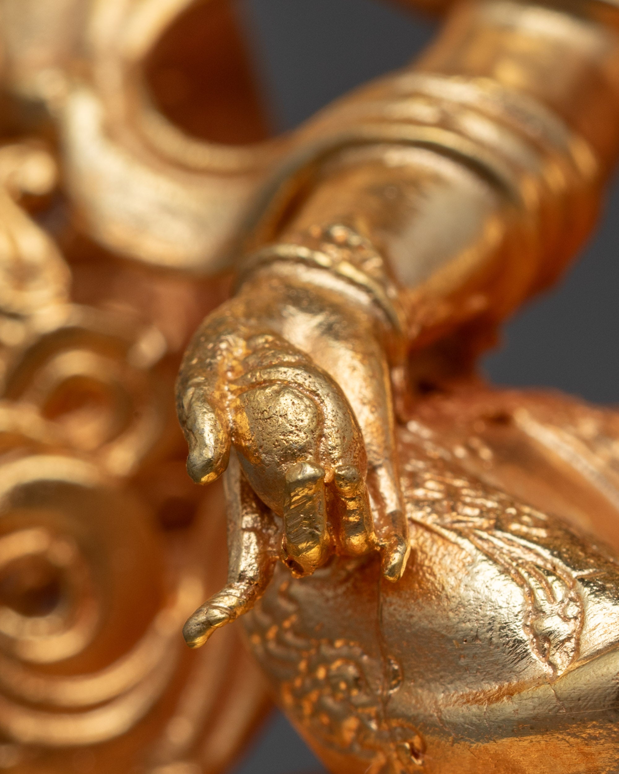 Machine-Made Dzambhala Statue from Nepal | Wealth and Abundance