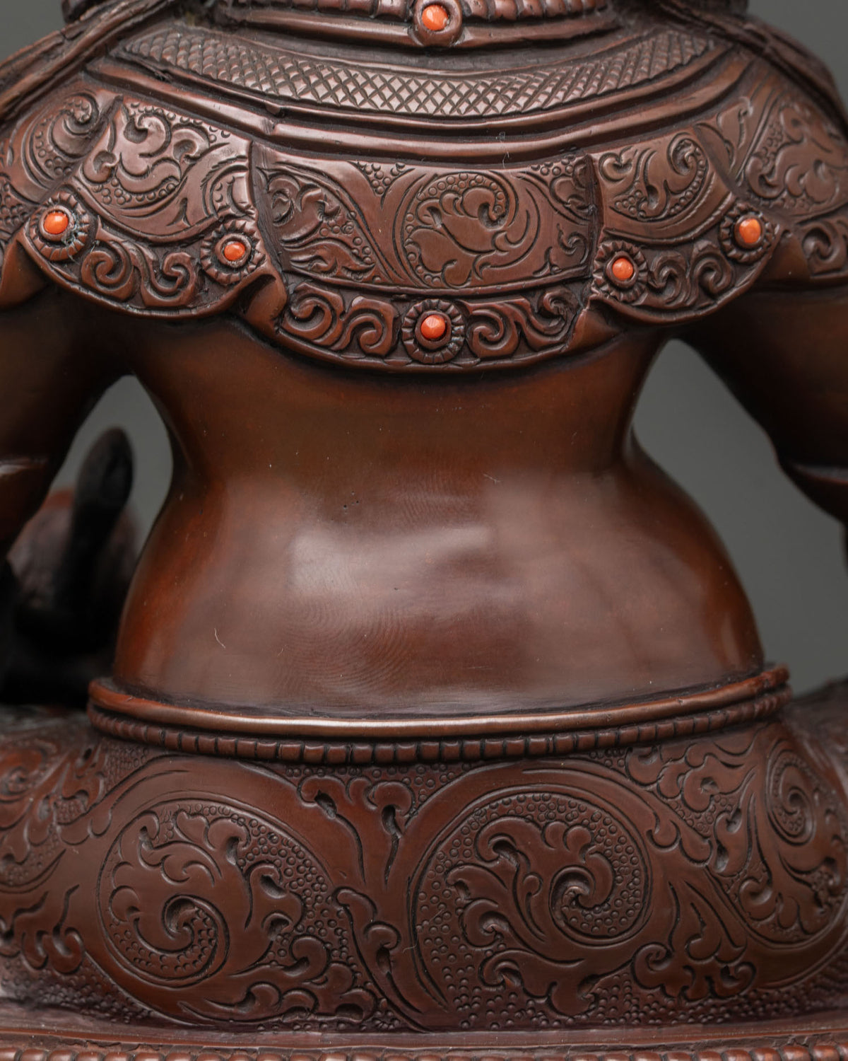 Oxidized Dzambhala Statue | Handcrafted Buddhist Wealth Deity Statue